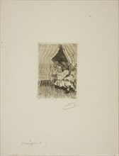 La Feria, 1889, Anders Zorn, Swedish, 1860-1920, Sweden, Etching on ivory laid paper, 130 x 92 mm