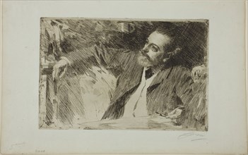 Antonin Proust, 1889, Anders Zorn, Swedish, 1860-1920, Sweden, Etching on off-white laid paper, 152