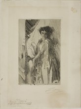 Rosita Mauri, 1889, Anders Zorn, Swedish, 1860-1920, Sweden, Etching on ivory laid paper, 222 x 143