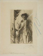 Rosita Mauri, 1889, Anders Zorn, Swedish, 1860-1920, Sweden, Etching on ivory wove paper, 220 x 143