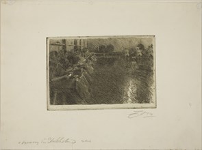 The Large Brewery, 1890, Anders Zorn, Swedish, 1860-1920, Sweden, Etching on ivory laid paper, 142