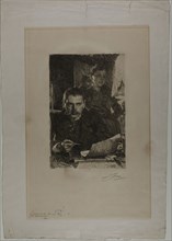 Zorn and His Wife, 1890, Anders Zorn, Swedish, 1860-1920, Sweden, Etching on ivory wove paper, 303