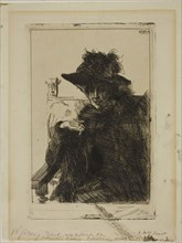 Mme Armand Dayot, 1890, Anders Zorn, Swedish, 1860-1920, Sweden, Etching on ivory laid paper, 210 x