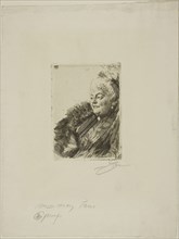 Mme Georges May II, 1891, Anders Zorn, Swedish, 1860-1920, Sweden, Etching on ivory laid paper, 132