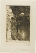 The Waltz, 1891, Anders Zorn, Swedish, 1860-1920, Sweden, Etching on ivory laid paper, 317 x 215 mm