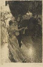 The Waltz, 1891, Anders Zorn, Swedish, 1860-1920, Sweden, Etching on cream wove paper, 320 x 218 mm