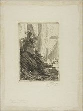 Gerda Grönberg III, 1892, Anders Zorn, Swedish, 1860-1920, Sweden, Etching on ivory wove paper, 190