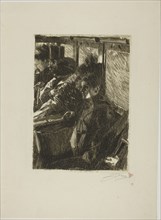 Omnibus, 1892, Anders Zorn, Swedish, 1860-1920, Sweden, Etching on ivory laid paper, 267 x 190 mm