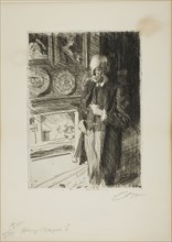 Henry Marquand, 1893, Anders Zorn, Swedish, 1860-1920, Sweden, Etching on ivory laid paper, 274 x