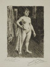 Venus de la Villette, 1893, Anders Zorn, Swedish, 1860-1920, Sweden, Etching on ivory laid paper,