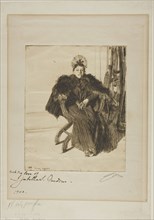 Isabella Gardener, 1894, Anders Zorn, Swedish, 1860-1920, Sweden, Etching on ivory laid paper, 247
