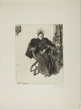 Isabella Gardener, 1894, Anders Zorn, Swedish, 1860-1920, Sweden, Etching on ivory laid paper, 250