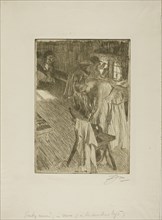Sunday Morning, 1892/94, Anders Zorn, Swedish, 1860-1920, Sweden, Etching on ivory laid paper, 276