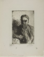 Paul Verlaine II, 1895, Anders Zorn, Swedish, 1860-1920, Sweden, Etching on off-white laid paper,