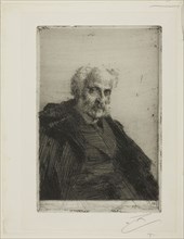S. Loeb, 1897, Anders Zorn, Swedish, 1860-1920, Sweden, Etching on ivory laid paper, 216 x 150 mm