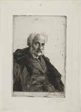 S. Loeb, 1897, Anders Zorn, Swedish, 1860-1920, Sweden, Etching on ivory laid paper, 218 x 148 mm