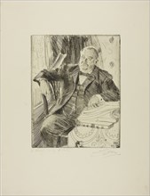 Grover Cleveland I, 1899, Anders Zorn, Swedish, 1860-1920, Sweden, Etching on ivory laid paper, 226