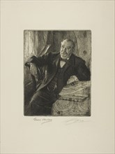 Grover Cleveland I, 1899, Anders Zorn, Swedish, 1860-1920, Sweden, Etching on ivory laid paper, 226