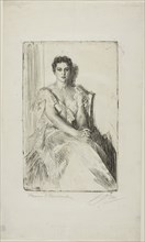 Mrs. Cleveland II, 1899, Anders Zorn, Swedish, 1860-1920, Sweden, Etching on ivory laid paper, 245