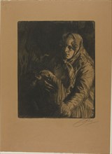 Madonna (A Mother), 1900, Anders Zorn, Swedish, 1860-1920, Sweden, Etching on brown wove paper, 248