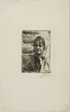 Kol Margit, 1900, Anders Zorn, Swedish, 1860-1920, Sweden, Etching on ivory laid paper, 129 x 88 mm