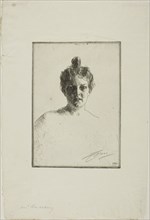Mrs. Runeberg, 1900, Anders Zorn, Swedish, 1860-1920, Sweden, Etching on ivory wove paper, 194 x