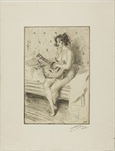 The Guitar-Player, 1900, Anders Zorn, Swedish, 1860-1920, Sweden, Etching on ivory laid paper, 238
