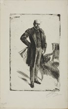Colonel Lamont I (Whole length), 1900, Anders Zorn, Swedish, 1860-1920, Sweden, Etching on ivory