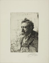 Billy Mason, 1900, Anders Zorn, Swedish, 1860-1920, Sweden, Etching on ivory laid paper, 198 x 140