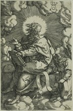 Matthew, from The Four Evangelists, 1539, Heinrich Aldegrever (German, 1502-c. 1560), after Georg