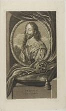 Charles I, King of England, 1697, Benoît Audran I (French, 1661-1721), after Adriaen van der Werff