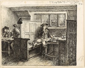 The Eavesdropper, c. 1886, Frederick Barnard, English, 1846-1896, England, Pen and black ink,