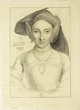 Lady Ratcliffe, March 1, 1793, Francesco Bartolozzi (Italian, 1727-1815), after Hans Holbein the