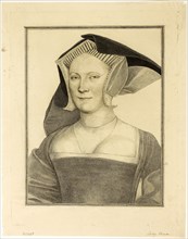 Lady Vaux, March 25, 1793, Francesco Bartolozzi (Italian, 1727-1815), after Hans Holbein the