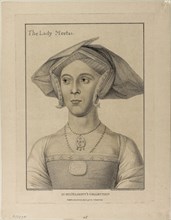 Lady Meutas, August 12, 1795, Francesco Bartolozzi (Italian, 1727-1815), after Hans Holbein the
