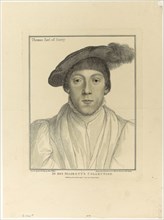 Thomas Earl of Surrey, April 1, 1795, Francesco Bartolozzi (Italian, 1727-1815), after Hans Holbein