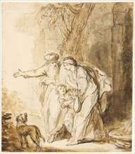 Abraham Sending Away Hagar and Ishmael, n.d., John Hamilton Mortimer (English, 1740-1779), or