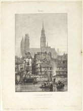 Notre Dame Cathedral in Rouen, n.d., Richard Parkes Bonington, English, 1802-1828, England,