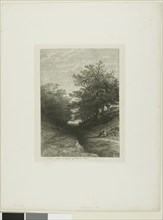 Alpine Landscape, n.d., Alexandre Calame, Swiss, 1810-1864, Switzerland, Etching on paper, 193 x