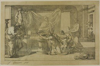 Offering to Lares, 1810, Vincenzo Camuccini (Italian, 1771-1844), printed by Alois Senefelder