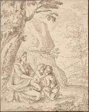 Madonna and Child with the Infant Saint John, n.d., Unknown Italian artist, possibly Circle of