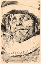 Cavalier Drinking, n.d., Antonio Casanova y Estorach, Spanish, 1847-1896, Spain, Pen and black ink,