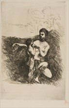 Venus Clipping Cupid’s Wings, second plate, 1869–70, Jean-Baptiste-Camille Corot, French,