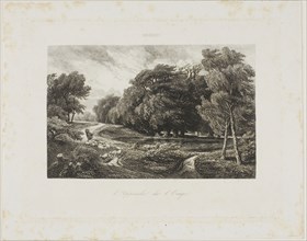 Approaching Storm, 1844, Charles François Daubigny, French, 1817-1878, France, Etching on ivory