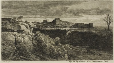 Ruins of the Château of Crémieux (Isère), 1850, Charles François Daubigny, French, 1817-1878,