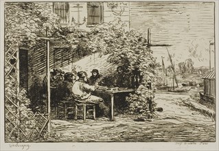Departure Breakfast at Asnières, 1861, Charles François Daubigny, French, 1817-1878, France,