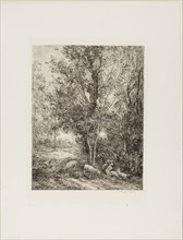 The Shepherd and the Shepherdess, 1874, Charles François Daubigny, French, 1817-1878, France,
