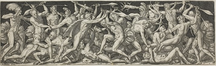 Combats and Triumphs: Battle of the Naked Men, 1550/1572, Etienne Delaune, French, 1518/19-c.1583,