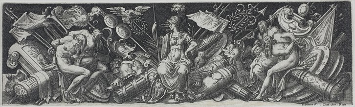 Combats and Triumphs, n.d., Etienne Delaune, French, c. 1519-1583, France, Engraving on paper, 65 ×