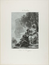 Duet of the Trojans, first plate, 1876, Henri Fantin-Latour, French, 1836-1904, France, Lithograph
